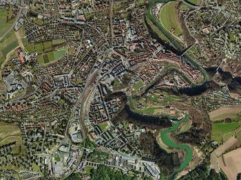 Fribourg vu du ciel